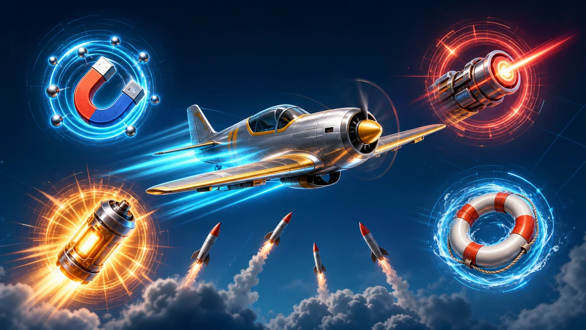 Aviamasters 2: illustration of boosters and rocket obstacles during flight
